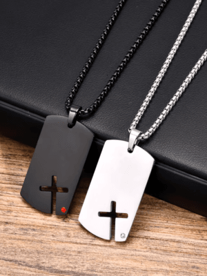 Necklace For Men CROOS Dog Tag Pendant For Men