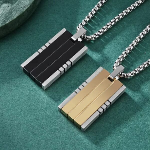 Necklace For Men Hot Military Dog Tag Titanium Pendant