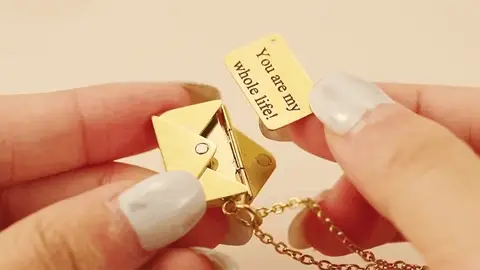 Necklace For Women New Trendy Envelope Necklaces for Women Girls Jewelry Gold Color Titanium Steel Email Pendant