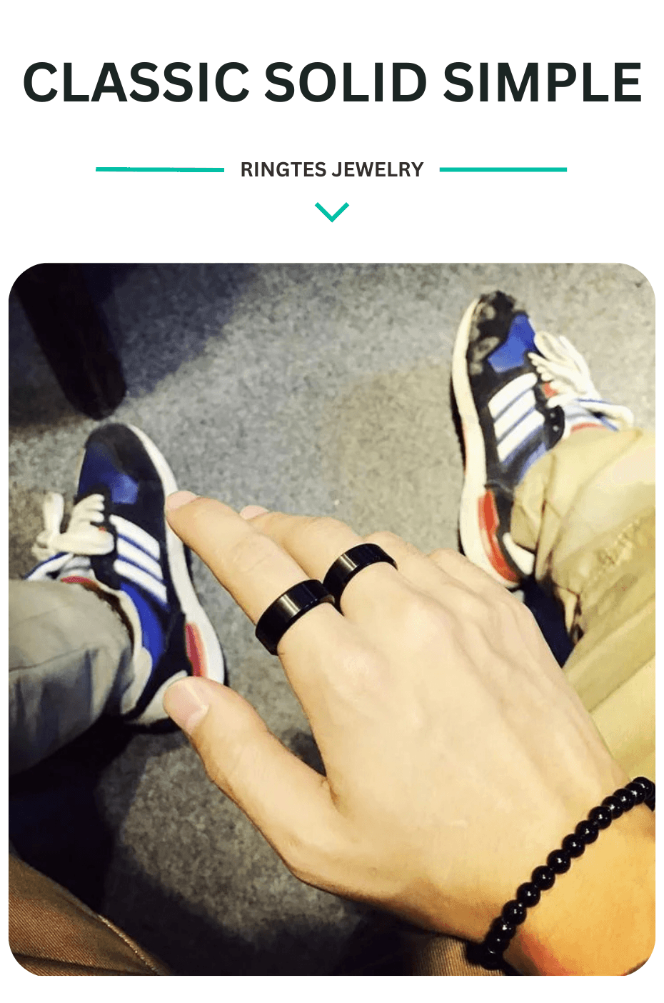 Rings For Men Classic Ring Solid Simple ring RingTes Ring store