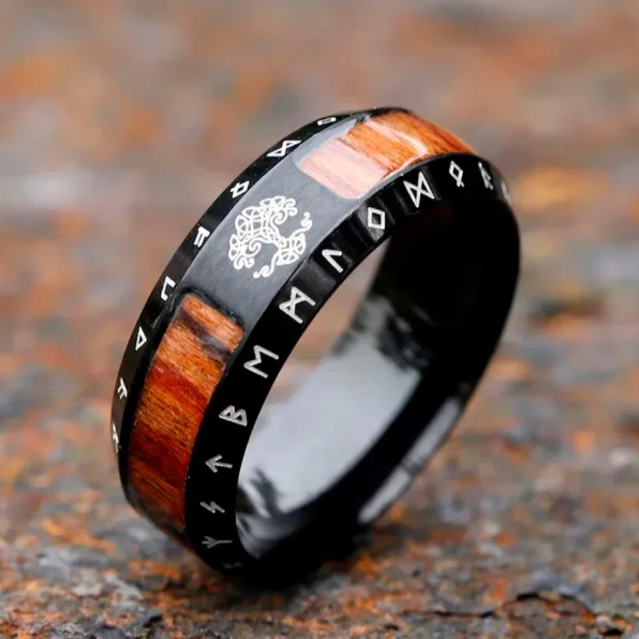 Rings For Men NEW Vintage Viking Tree Of life Ring Unique Man Amulet Personality Gift