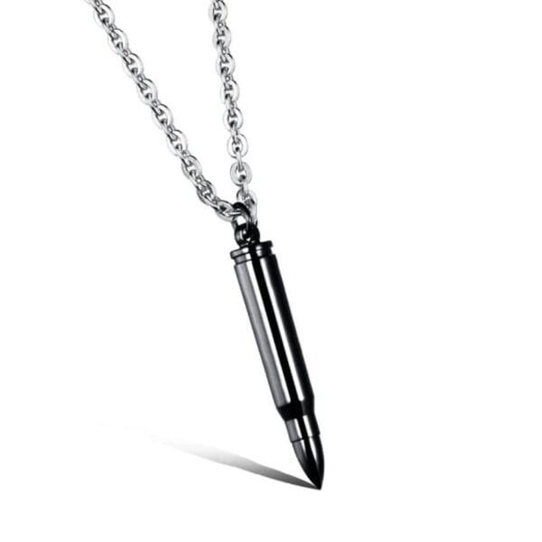 necklace for men bullet titanium pendant Postage personality hip hop necklace domineering titanium steel men's necklace women jewelry