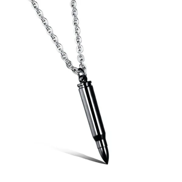 necklace for men bullet titanium pendant Postage personality hip hop necklace domineering titanium steel men's necklace women jewelry
