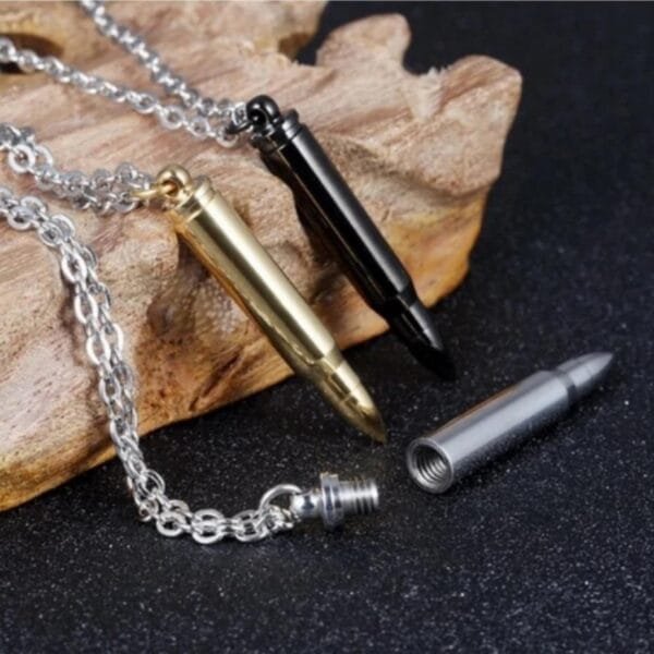 necklace for men bullet titanium pendant Postage personality hip hop necklace domineering titanium steel men's necklace women jewelry