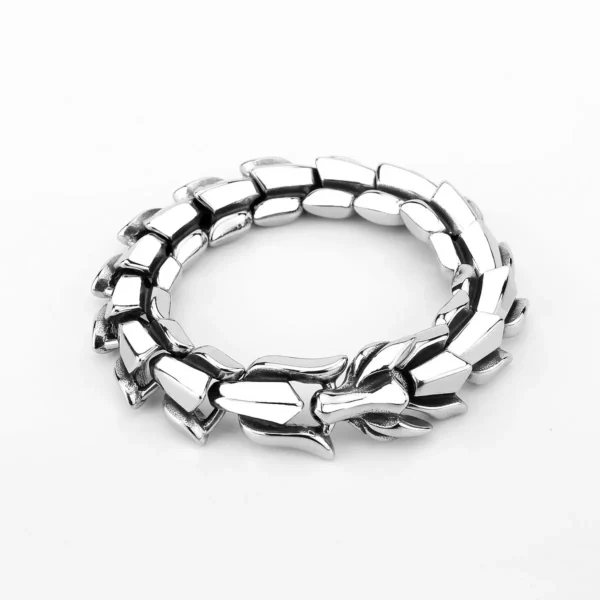 Nordic-Vikings-Ouroboros-Bracelet-Men-s-Punk-Hip-Hop-Metal-Dragon-Bone-Chain-Wristband-Biker-Stainless