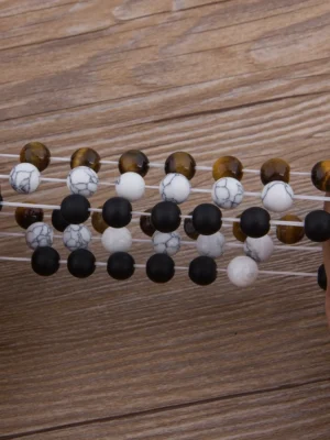 Versatile Beaded Bracelets for Men & Women – Stretch Elastic Couple Jewelry