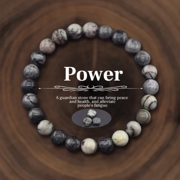 Amethyst, Quartz, Agate & Tiger Eye Beaded Bracelet – Natural Stone Healing Jewelry for Men & Women