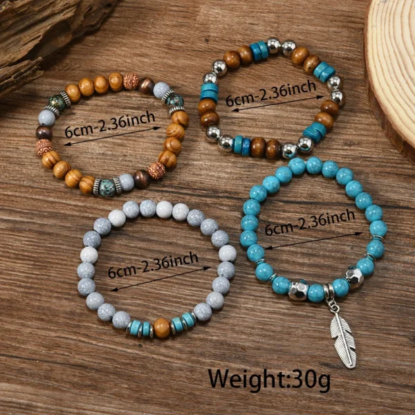 Beaded & Leather Bracelets collection offers versatile styles for every occasion