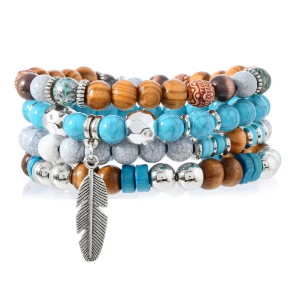 Beaded & Leather Bracelets collection offers versatile styles for every occasion