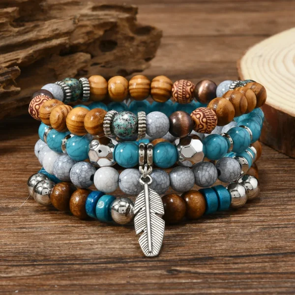 Beaded & Leather Bracelets collection offers versatile styles for every occasion