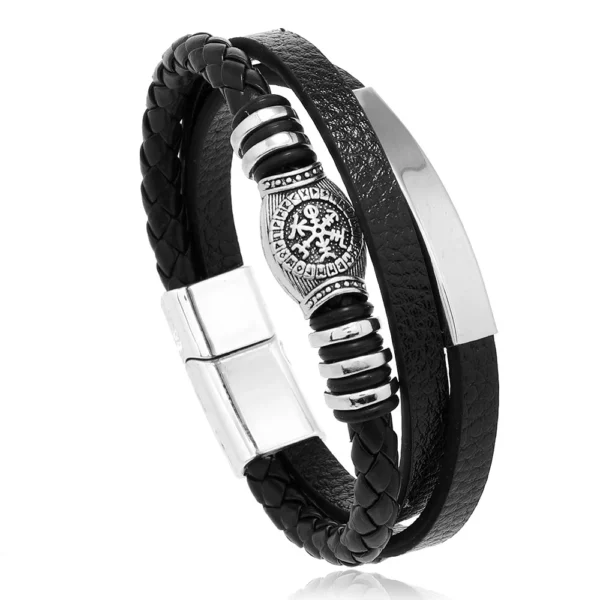 Trendy Multilayer Leather Bracelet for Men