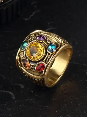 Thanos Infinity Wars Cosplay Ring Mens Punk Gothic Alloy Jewelry