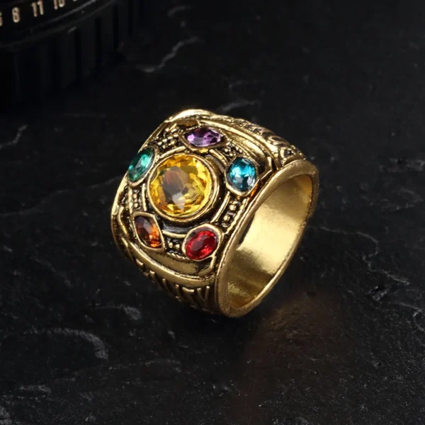 Thanos Infinity Wars Cosplay Ring Mens Punk Gothic Alloy Jewelry