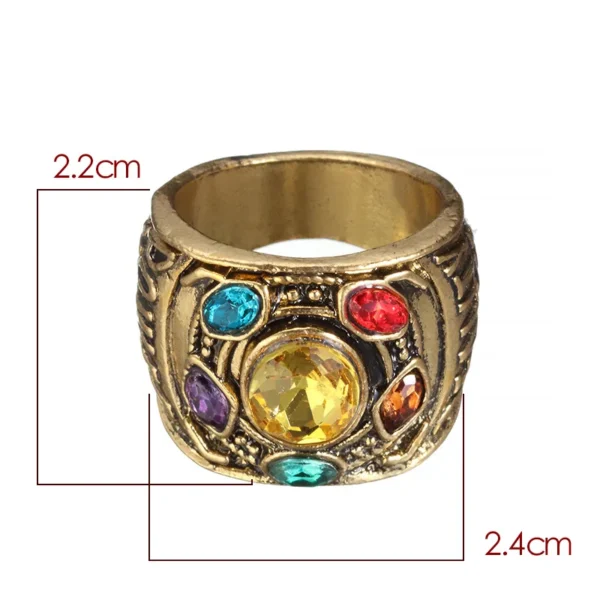 Thanos Infinity Wars Cosplay Ring Mens Punk Gothic Alloy Jewelry