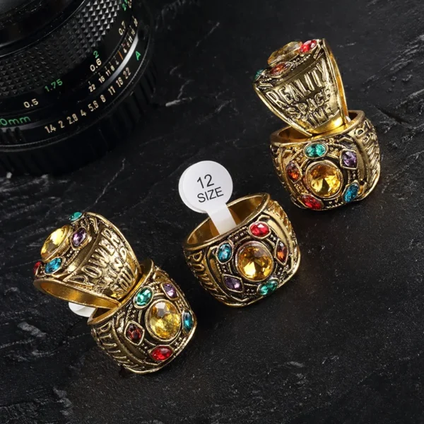 Thanos Infinity Wars Cosplay Ring Mens Punk Gothic Alloy Jewelry